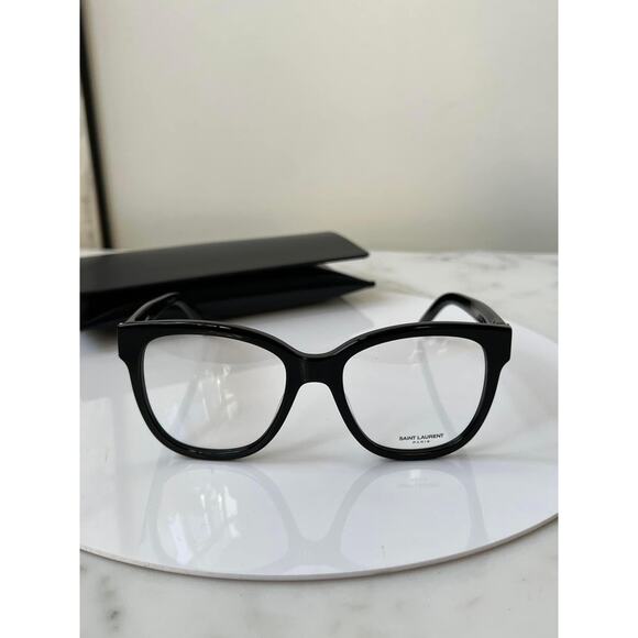 NEW Saint Laurent SLM97 001 Black Oversized Eyeglasses Frames - Picture 6 of 7